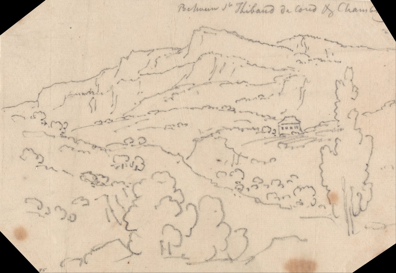 Entre Saint-Thibaud-de-Couz e Chambery de John Robert Cozens