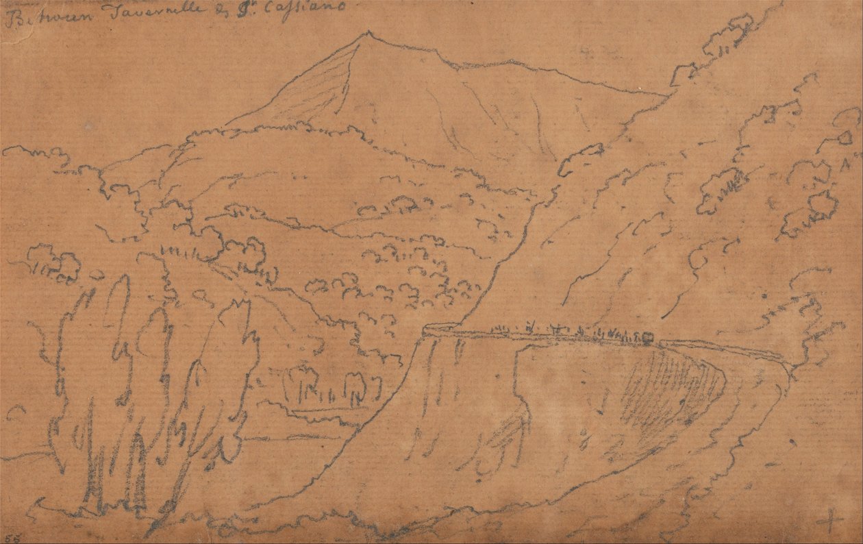 Entre Tavernelle e San Casciano de John Robert Cozens