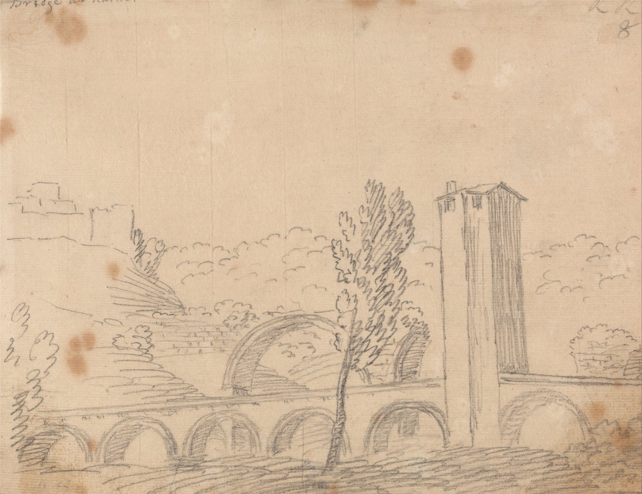 Ponte em Narni de John Robert Cozens