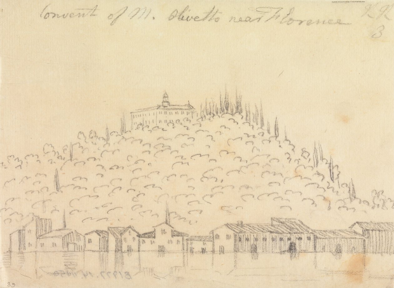 Convento de Monte Olivetto, perto de Florença de John Robert Cozens