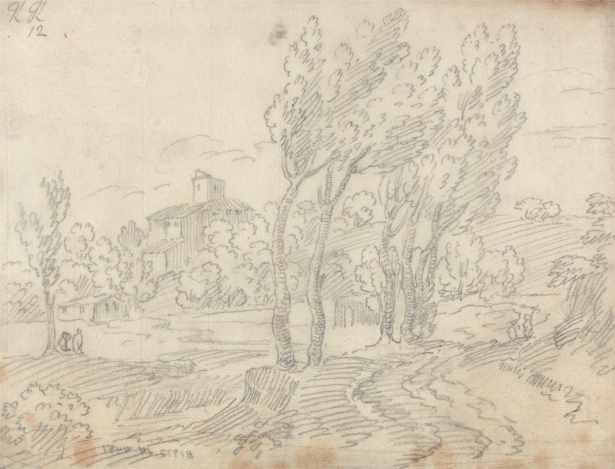 Convento de Monte Olivetto, perto de Florença de John Robert Cozens