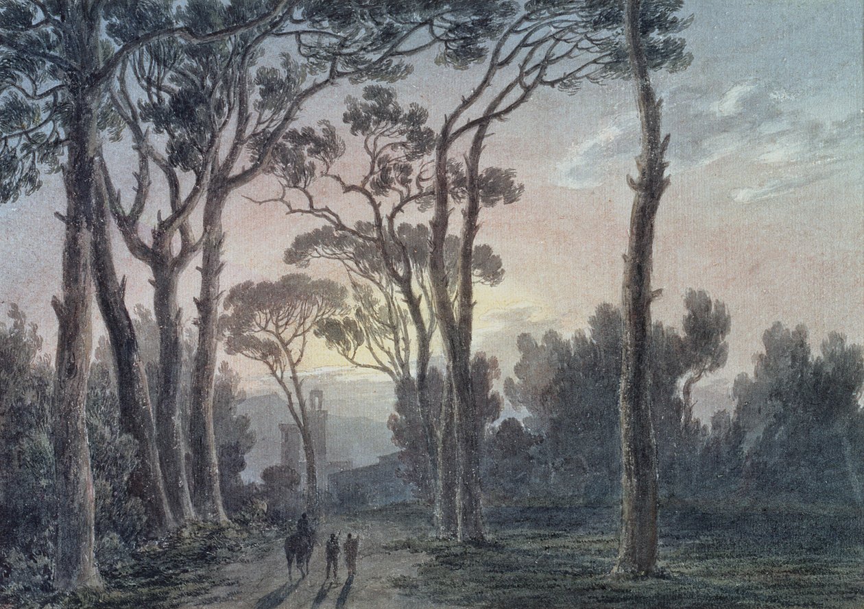 Florença a partir de uma floresta perto da cascine de John Robert Cozens