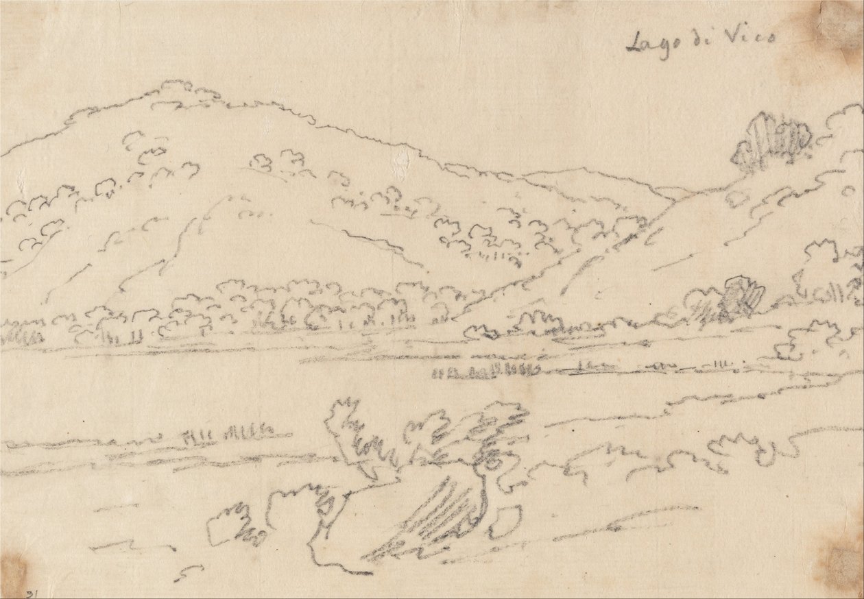 Lago de Vico de John Robert Cozens
