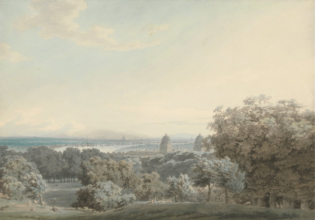 Londres a partir de Greenwich Hill de John Robert Cozens