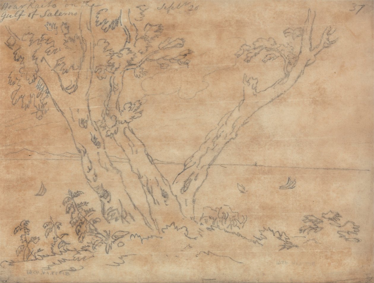 Perto de Raito no Golfo de Salerno de John Robert Cozens
