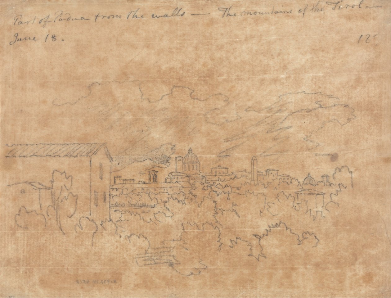Parte de Pádua das paredes de John Robert Cozens