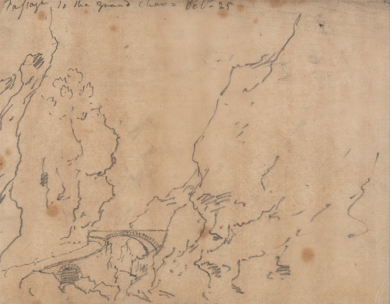 Passagem para o Grand Chartreuse de John Robert Cozens