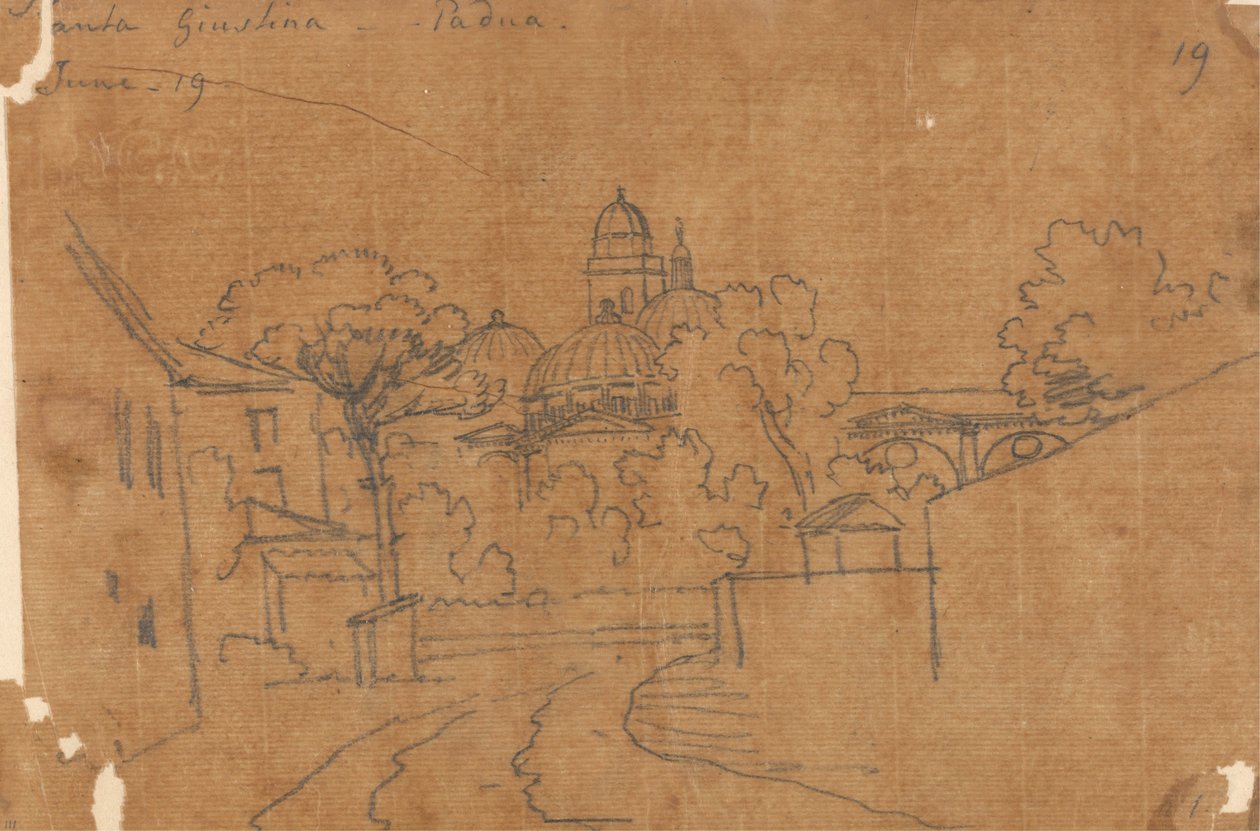 Santa Giustina, Pádua, 19 de junho de John Robert Cozens