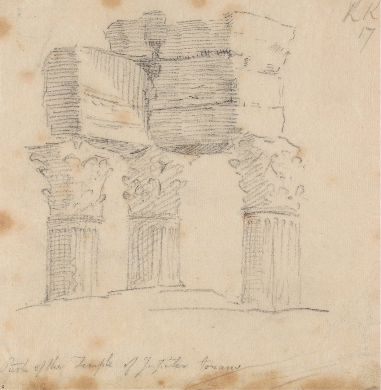 Templo de Júpiter Tonans de John Robert Cozens