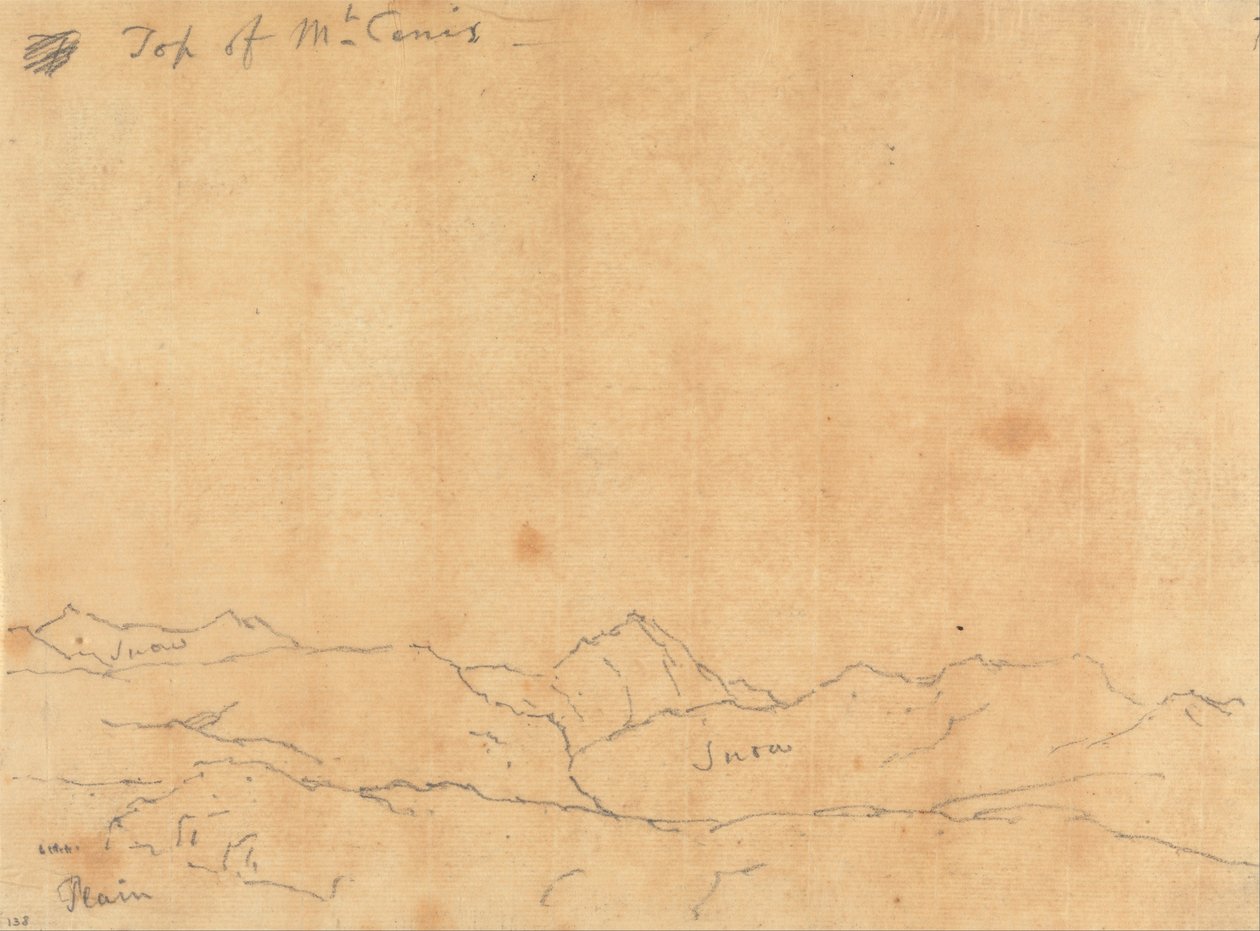 Topo do Monte Cenis de John Robert Cozens
