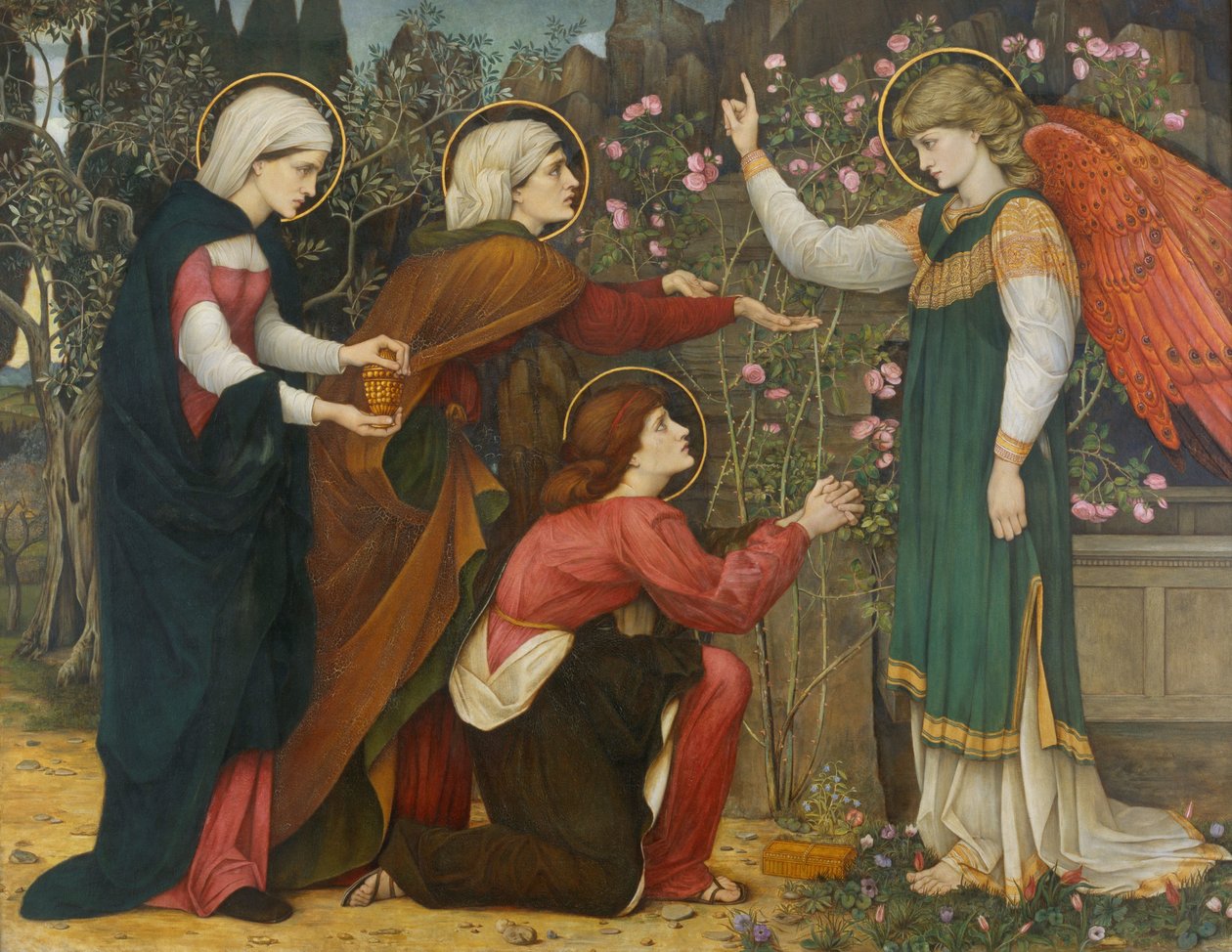 Por que buscai a vida entre os mortos São Lucas 24 v. de John Roddam Spencer Stanhope