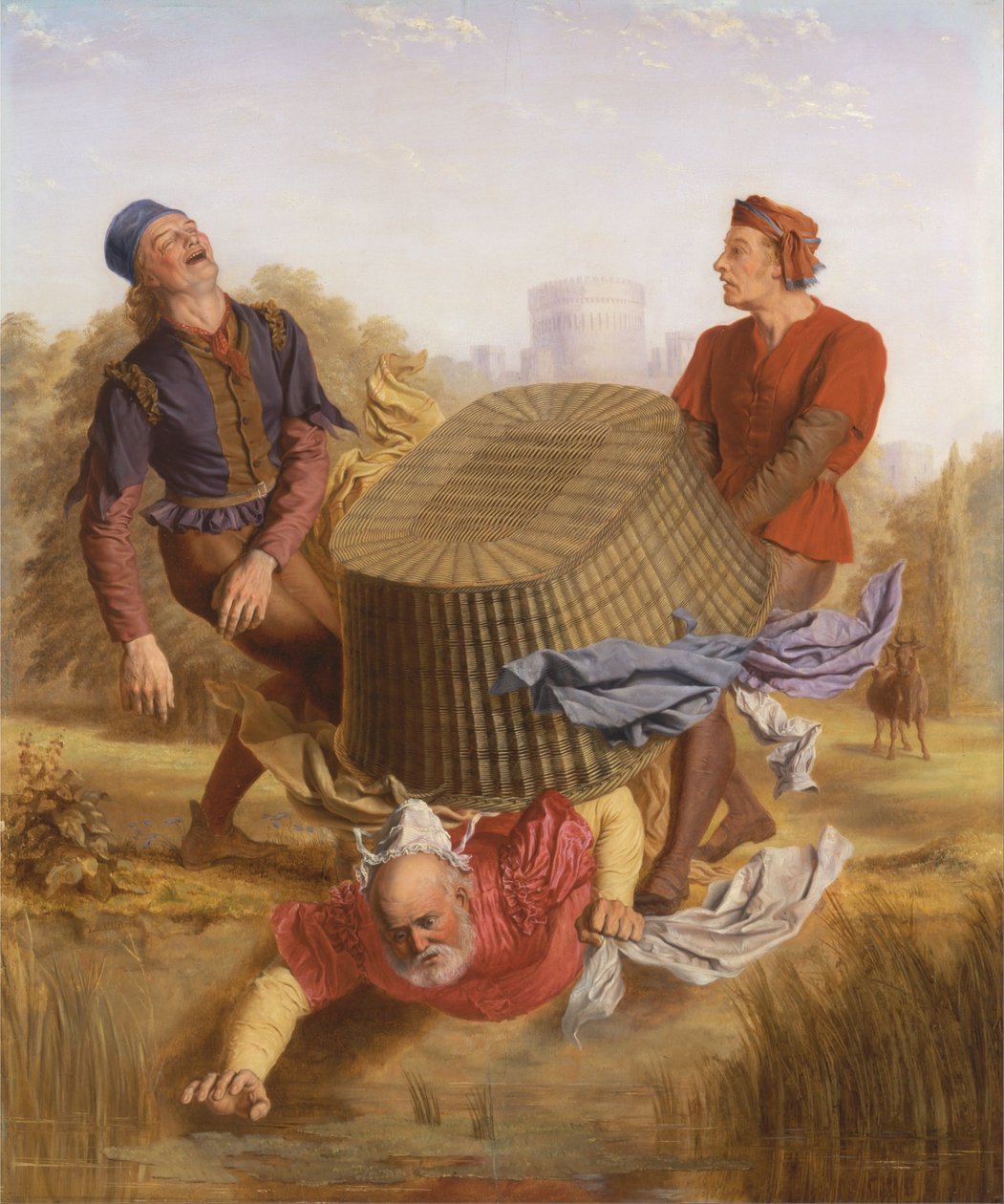 Buck lavando em Datchet Mead de The Merry Wives de Windsor, III, v de John Skinner Clifton
