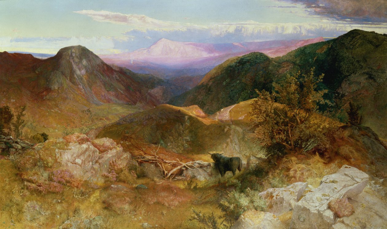 Glen Ogle, Escócia, 1860 de John Samuel Raven