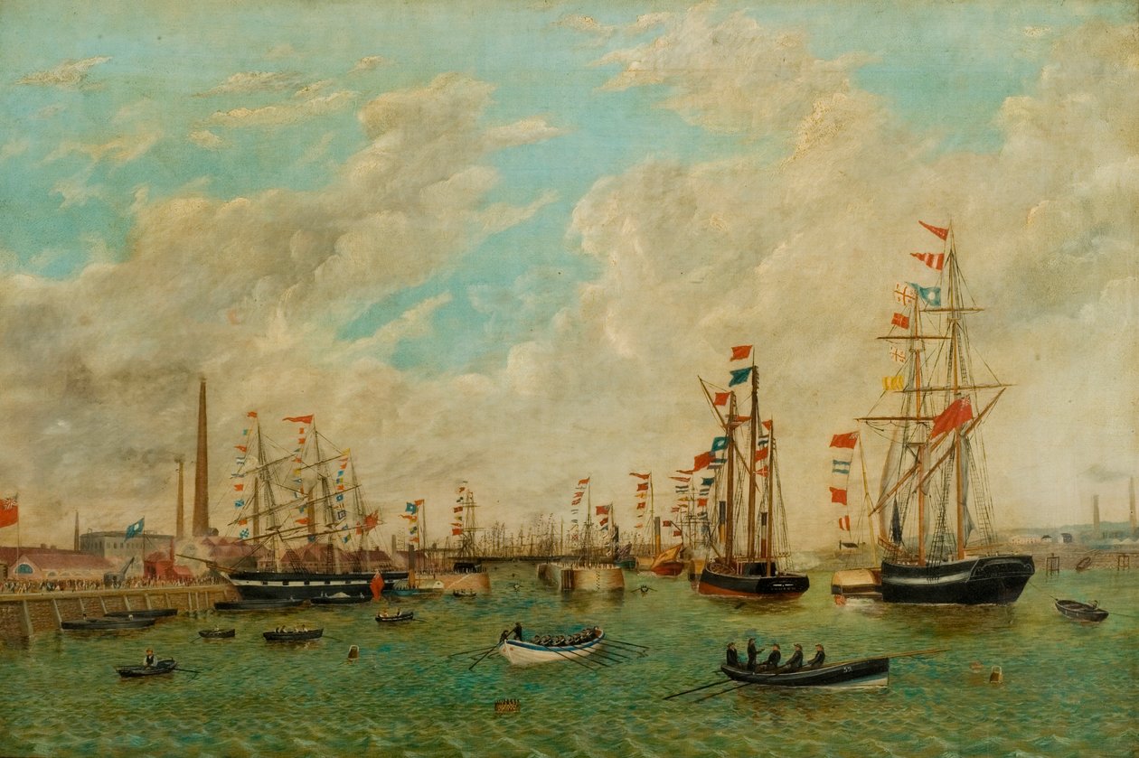 Inauguração do Tyne Dock, 3 de março de 1859 de John Scott