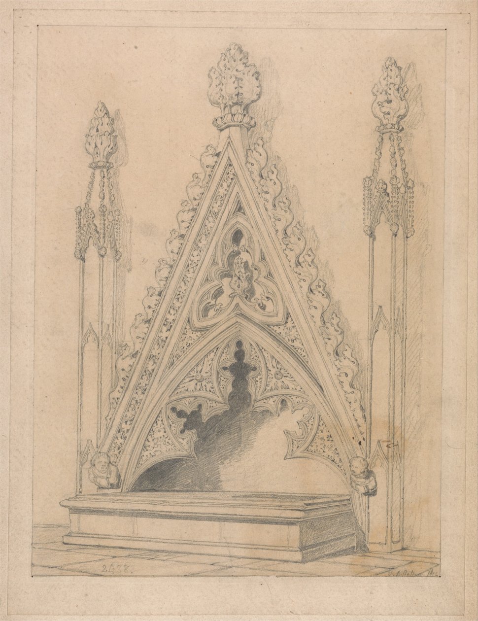 Um, monumento, em, raveningham, igreja, norfolk de John Sell Cotman