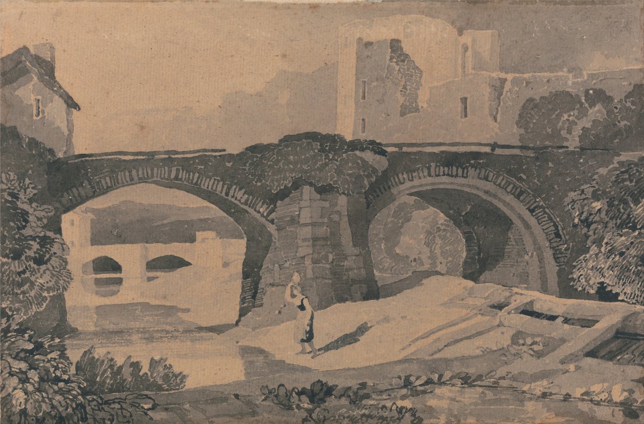 Brecon Bridge, Yorkshire de John Sell Cotman