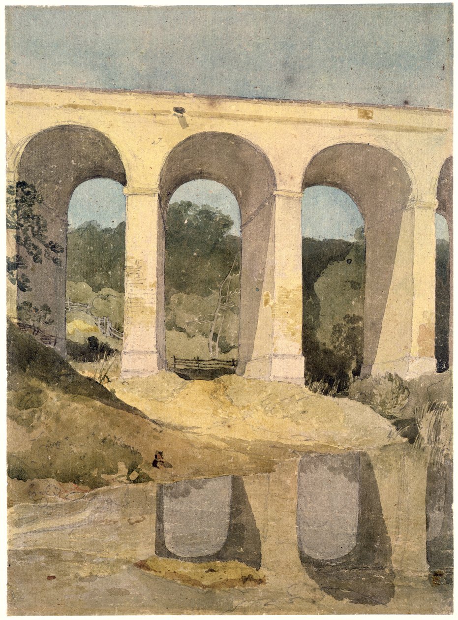 Aqueduto de Chirk, 1806-7 de John Sell Cotman