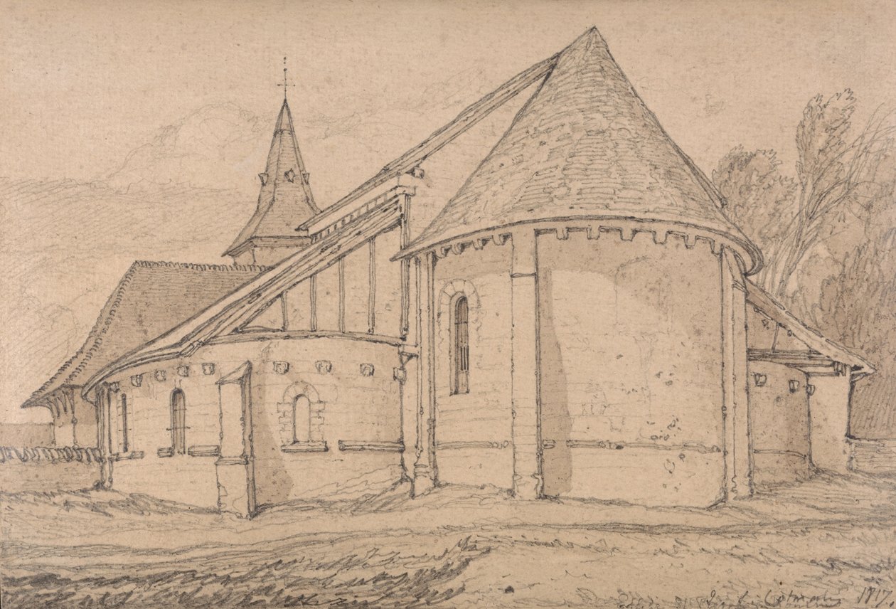 East End da Igreja da Abadia de São Paulo em Rouen, Normandia de John Sell Cotman