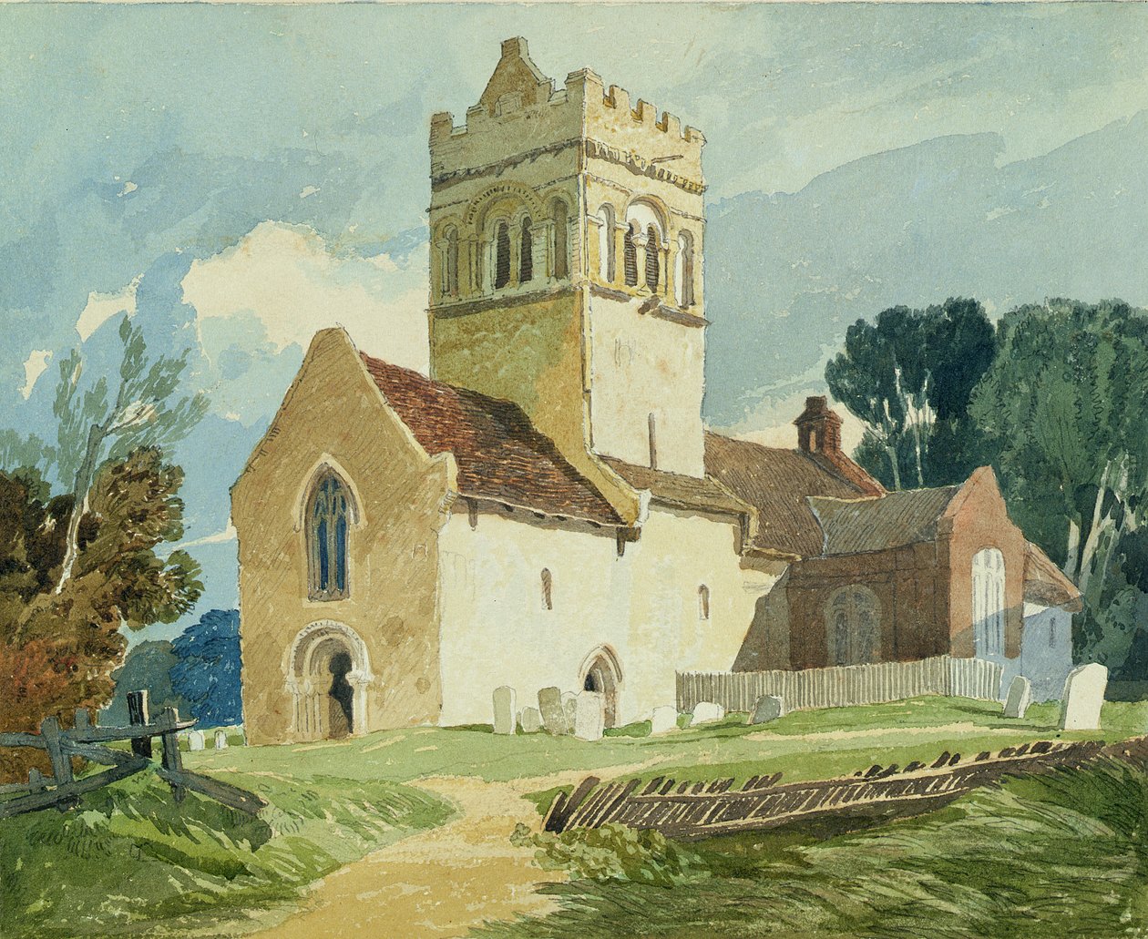 Igreja de Gillingham, Norfolk de John Sell Cotman