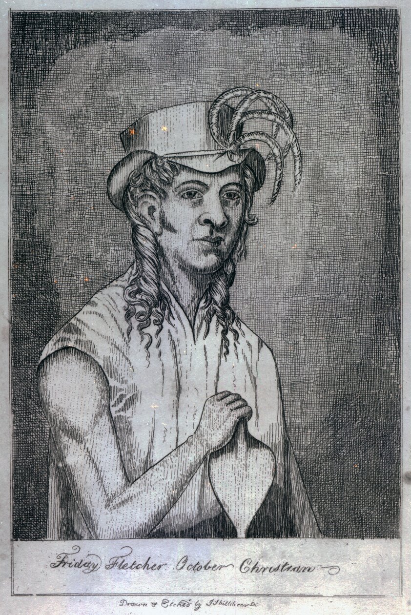 Sexta-feira Fletcher outubro Christian, filho de Fletcher Christian, 1814 de John Shillibeer