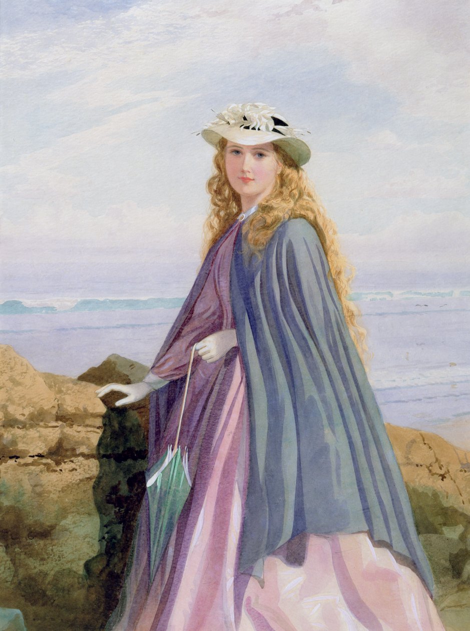 Uma Dama do Mar (wc, lápis e guache) de John Simmons