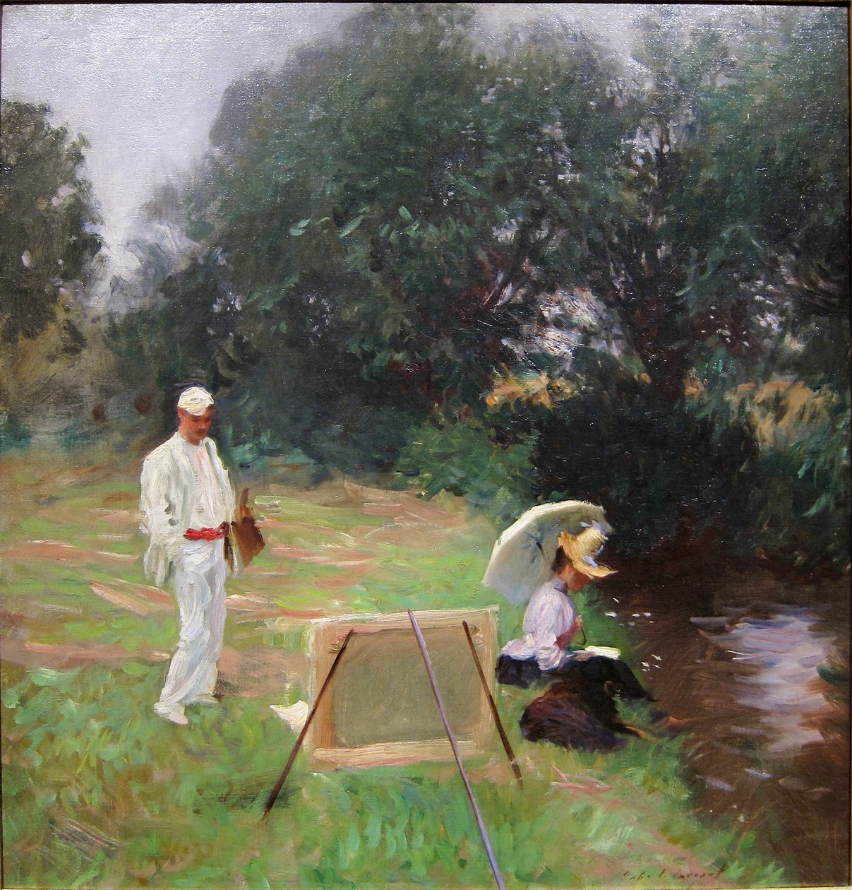 Dennis Miller Bunker Painting em Calcotn de John Singer Sargent