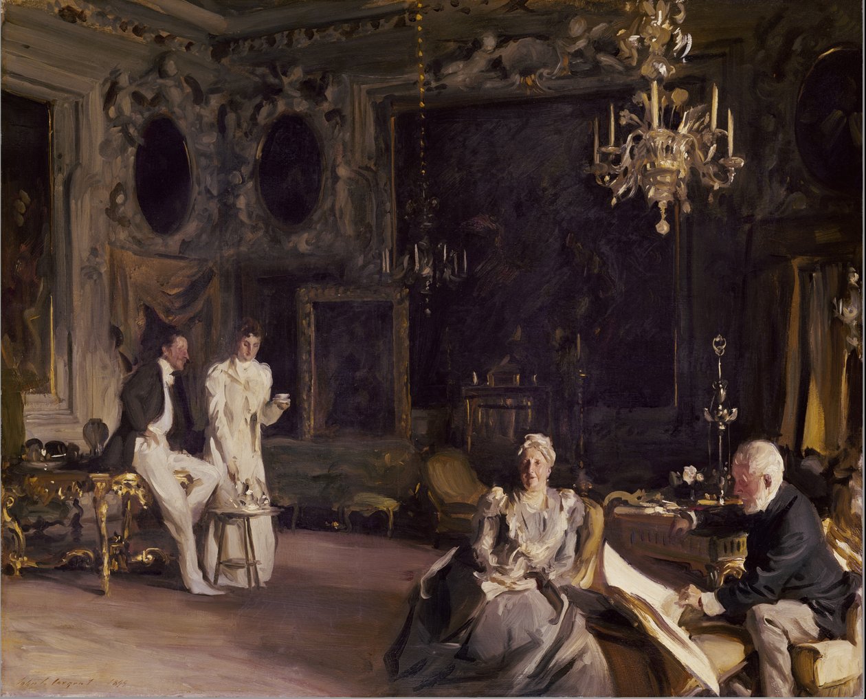 Um Interior em Veneza, 1899 de John Singer Sargent