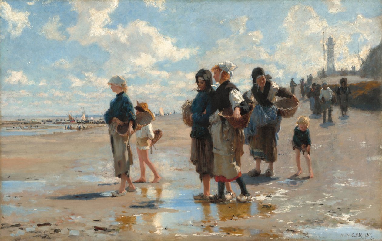 No caminho para a pesca (partindo para pescar) de John Singer Sargent