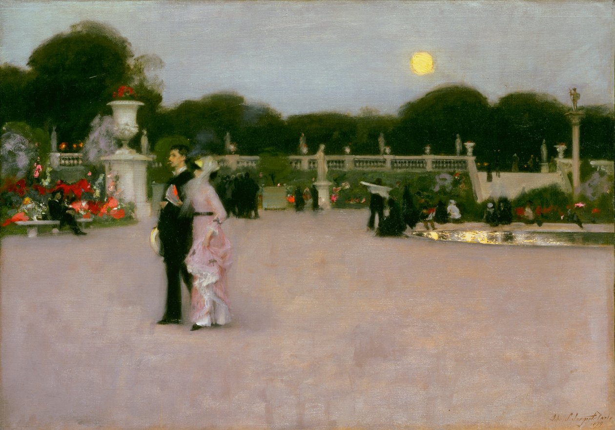 Nos jardins do Luxemburgo de John Singer Sargent