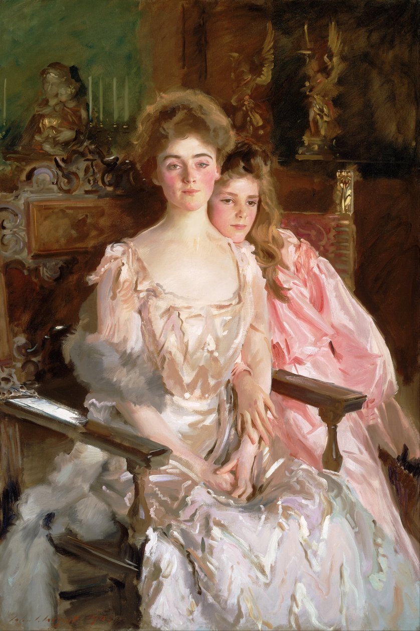 Sra. Fiske Warren (Gretchen Osgood) e sua filha Rachel de John Singer Sargent