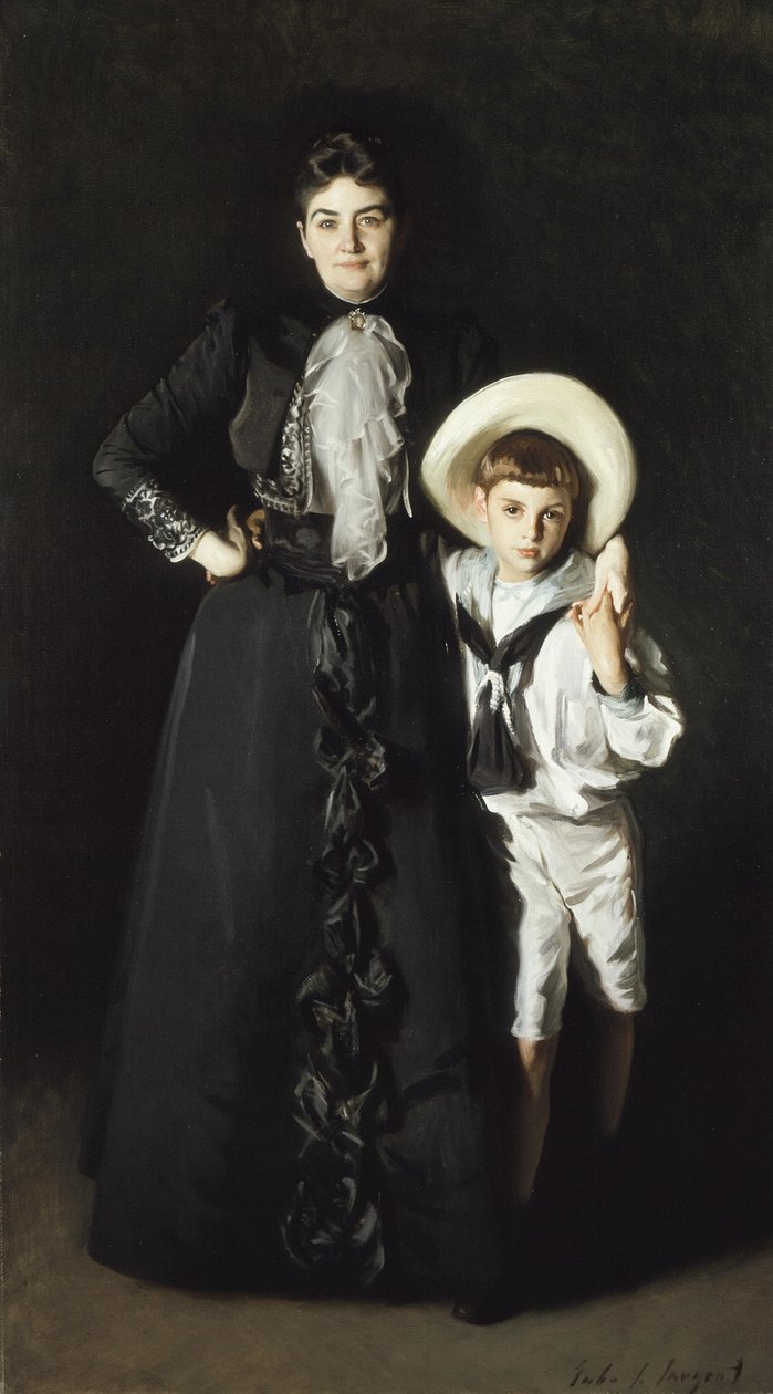 Retrato da Sra. Edward L. Davis e seu filho, Livingston Davis de John Singer Sargent