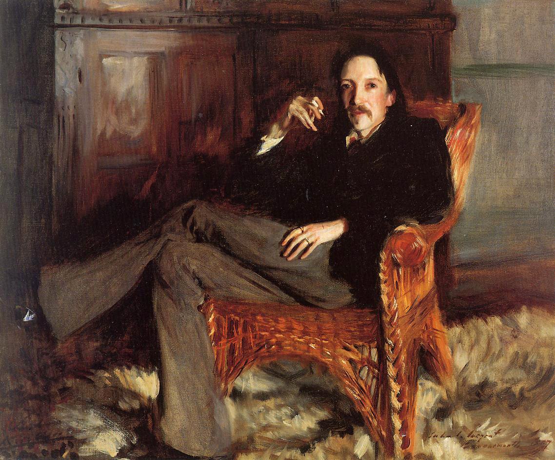 Retrato de Robert Louis Stevenson de John Singer Sargent