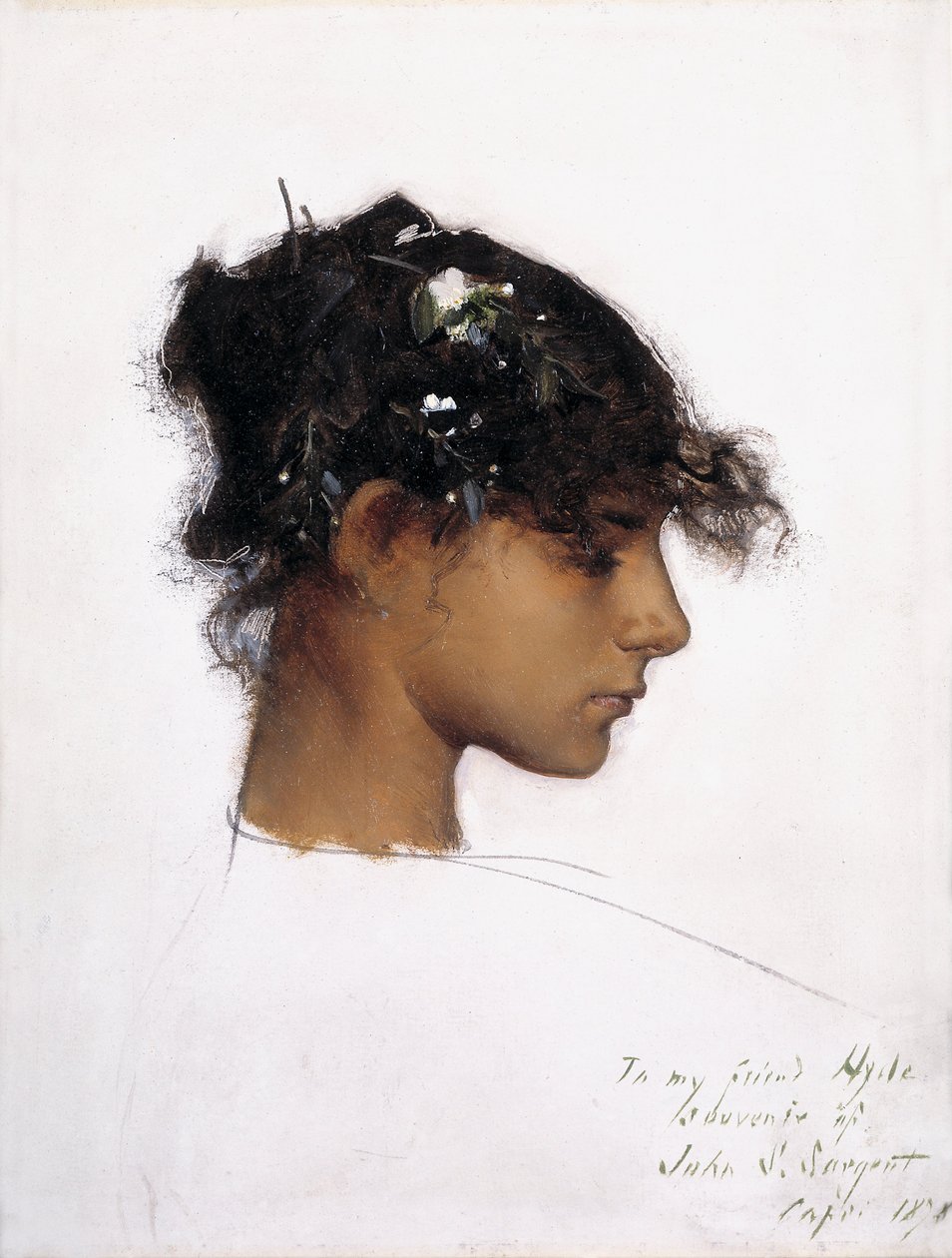 Rosina Ferrara, chefe de uma menina de Capri de John Singer Sargent