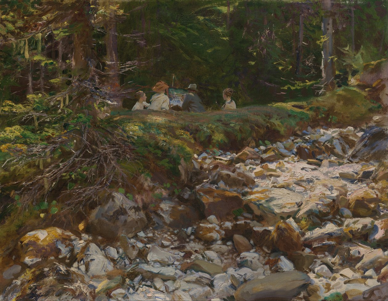 O mestre e seus alunos de John Singer Sargent