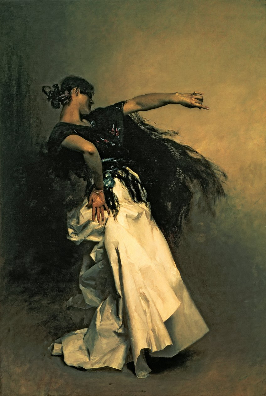 O dançarino espanhol, estudo para &39;El Jaleo&39;, 1882 de John Singer Sargent