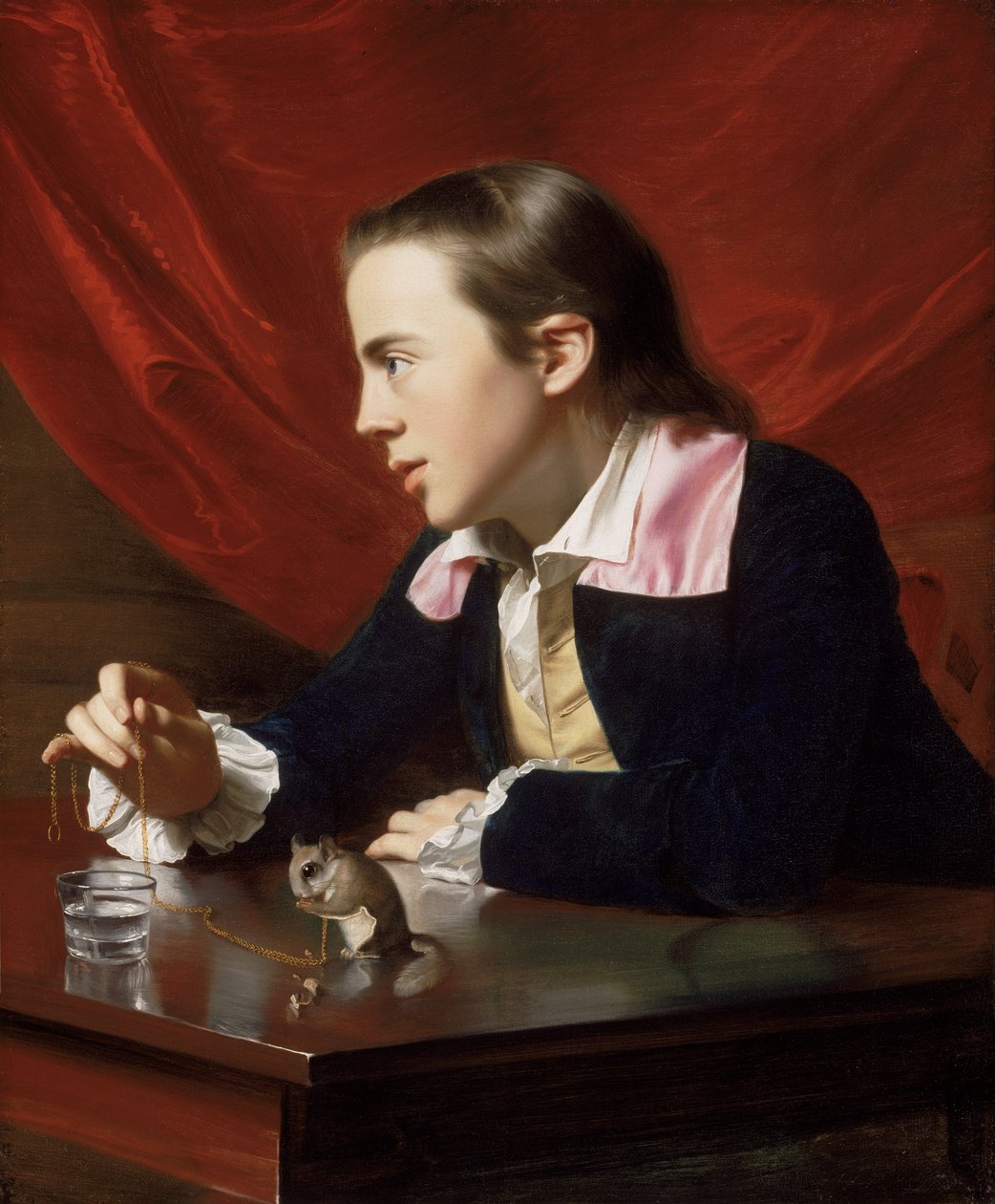 Um menino com um esquilo voador (Henry Pelham) de John Singleton Copley