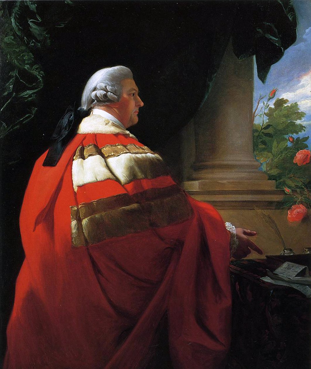 João, 2º Visconde Dudley e Ala de John Singleton Copley
