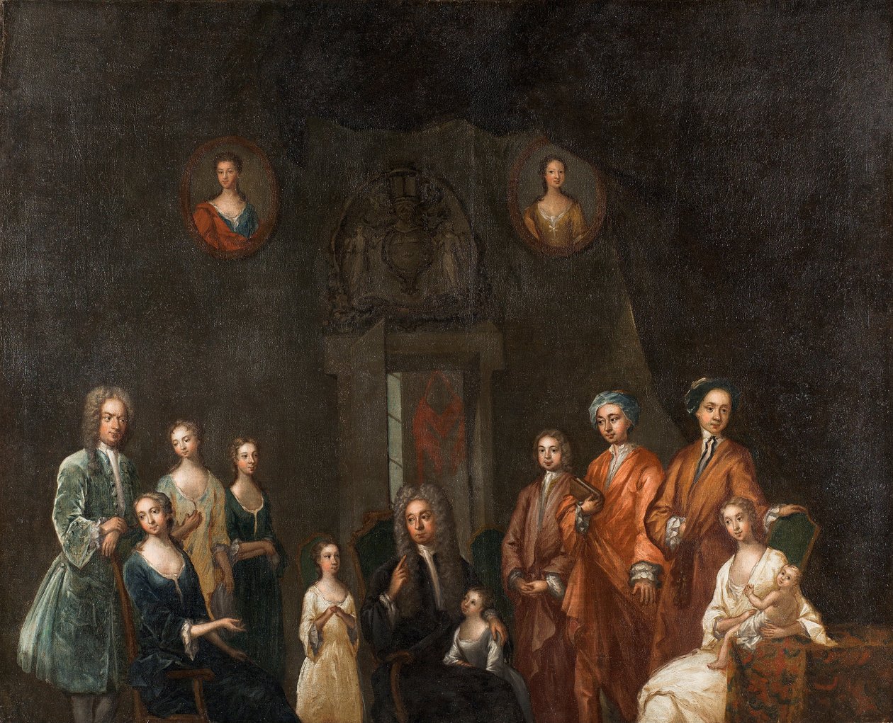 Retrato de Sir Francis Grant, Lord Cullen e Sua Família de John Smibert