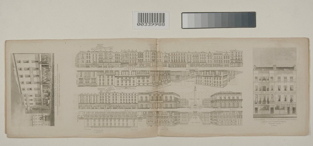 Vistas da rua de Londres, c.1838 de John Tallis