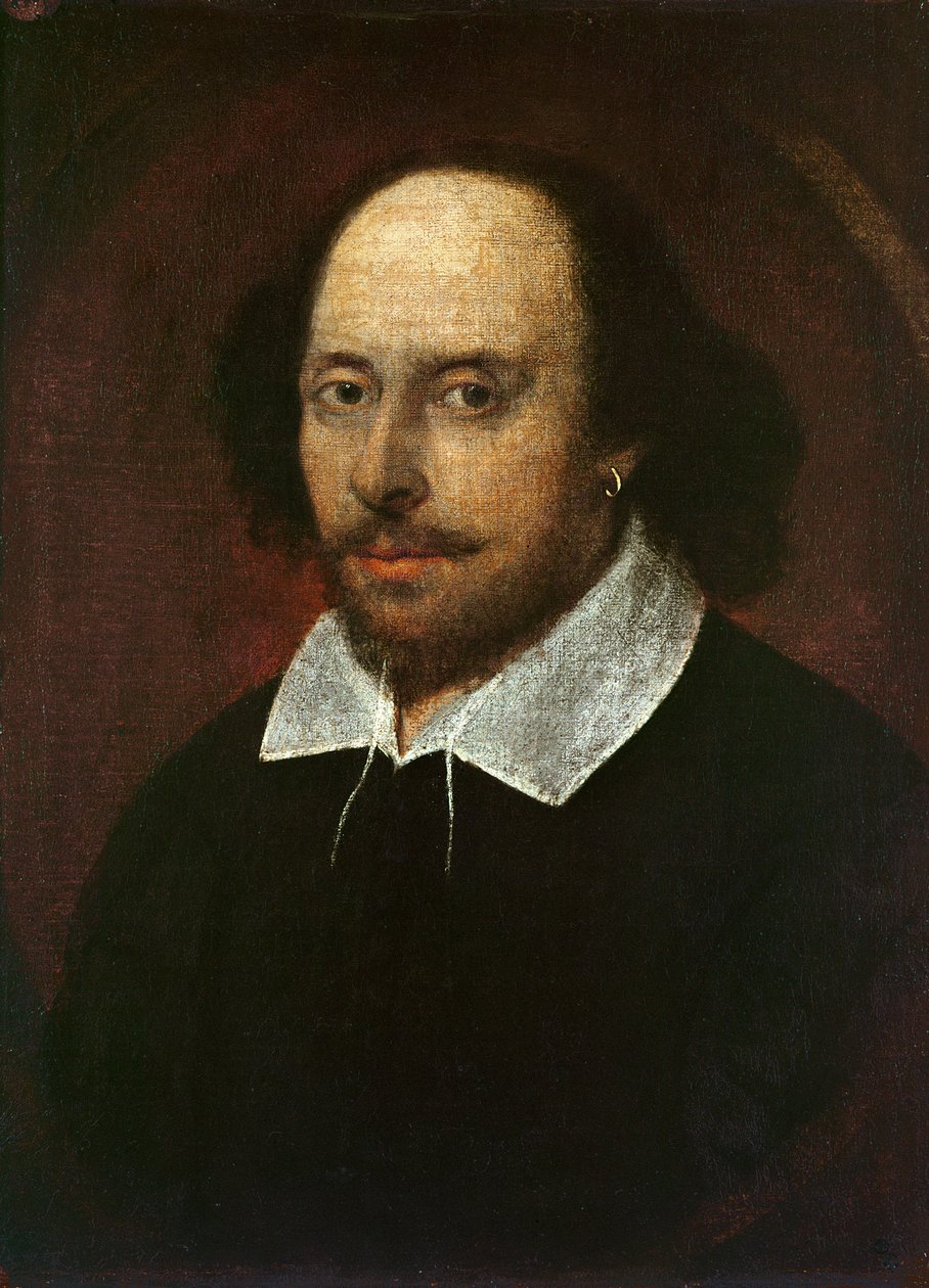 Retrato de William Shakespeare (1564-1616) c.1610 de John Taylor