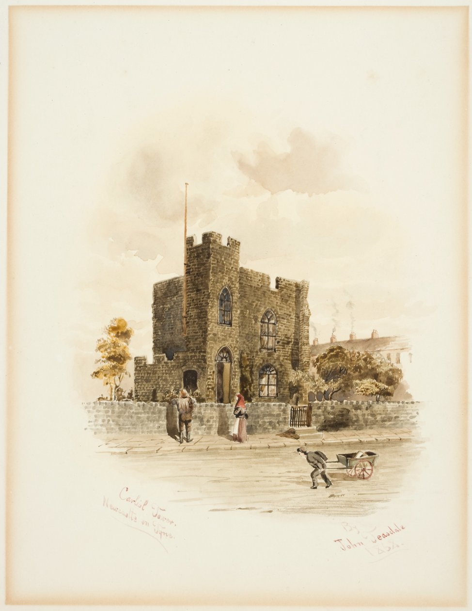 Carliol Tower, Newcastle upon Tyne (bodycolour) de John Teasdale