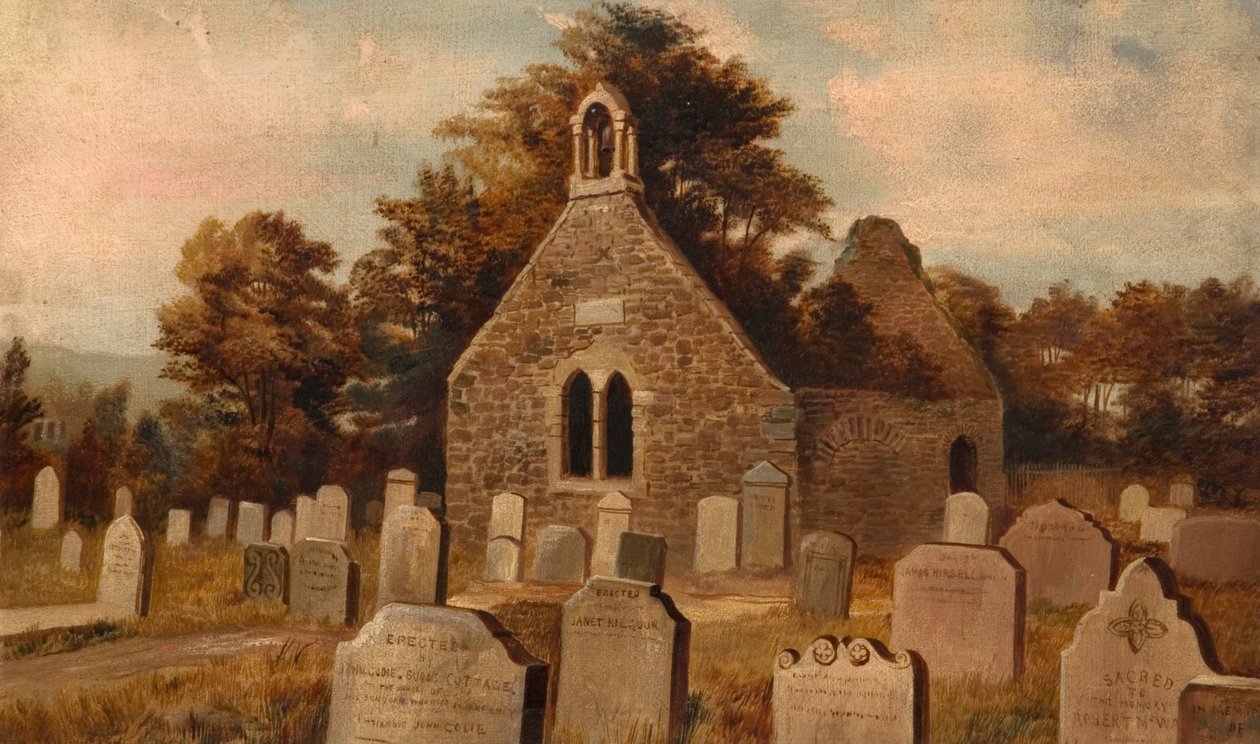 Adro da Igreja com Capela em ruínas de John Teasdale