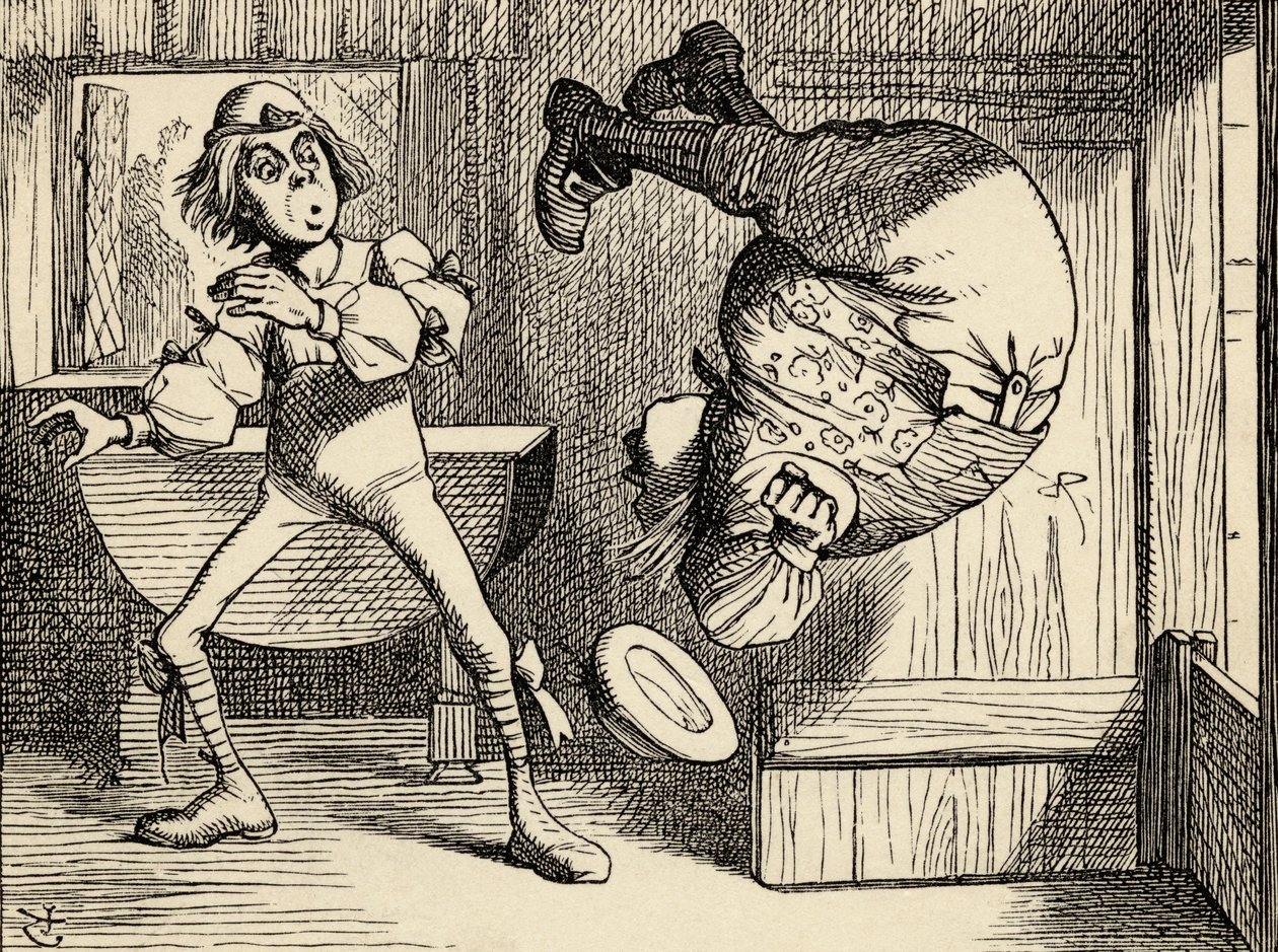 O padre William faz uma cambalhota, de Alice&39;s Adventures in Wonderland, de Lewis Carroll, publicado em 1891. de John Tenniel