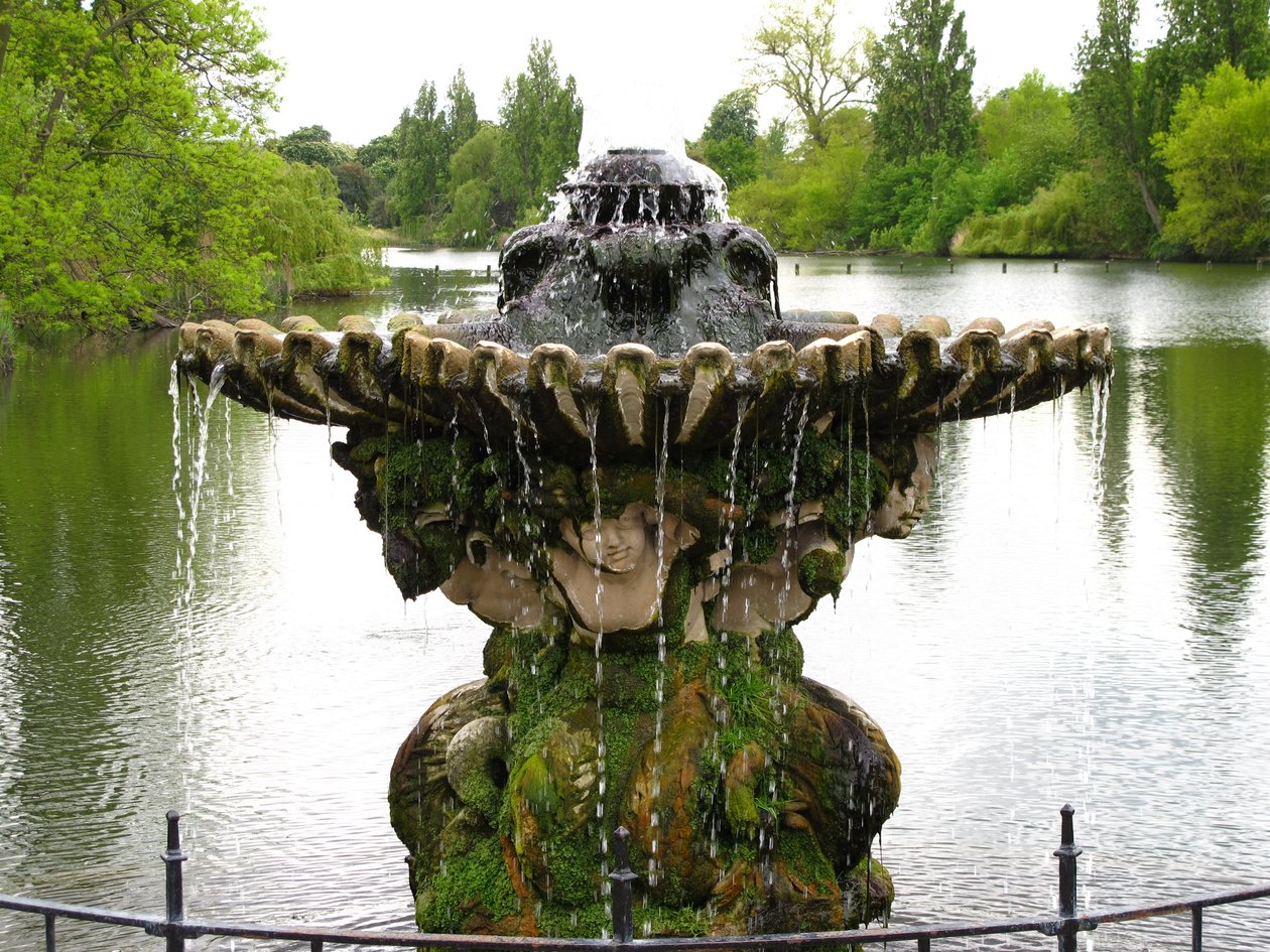 Fonte no jardim italiano, 1861 de John Thomas