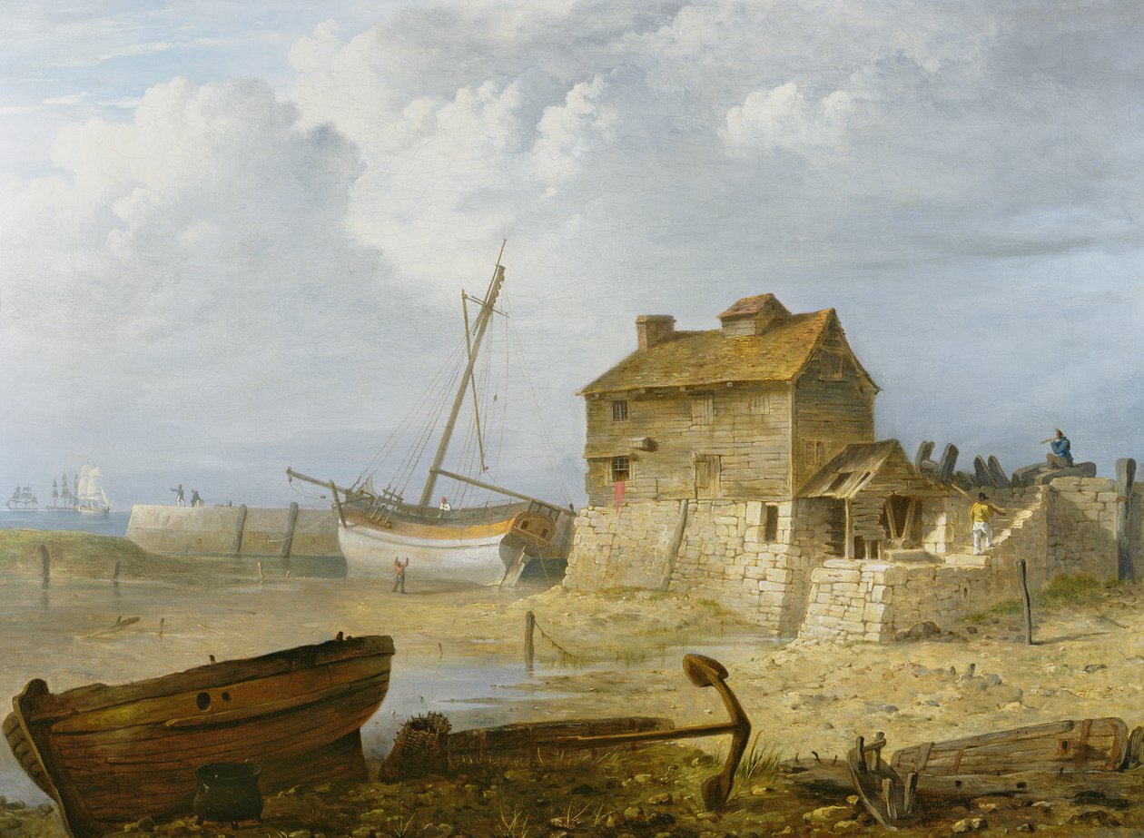 O moinho de maré em Emsworth de John Thomas Serres