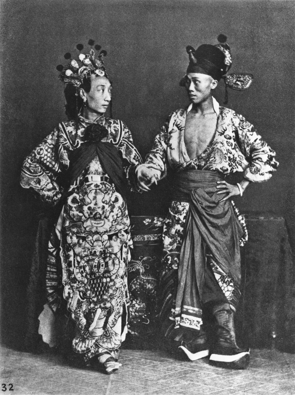 Atores chineses, c.1870 de John Thomson