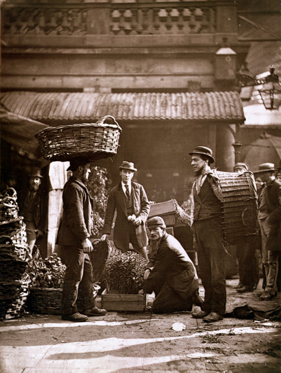 Covent Garden Trabalhadores (woodburytype) de John Thomson