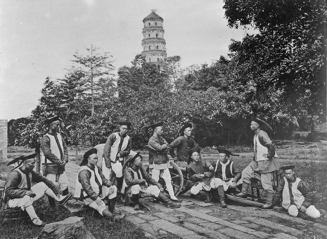 A Guarda Nativa de Sir DB Robertson, British Consulat, Canton, 1872 de John Thomson