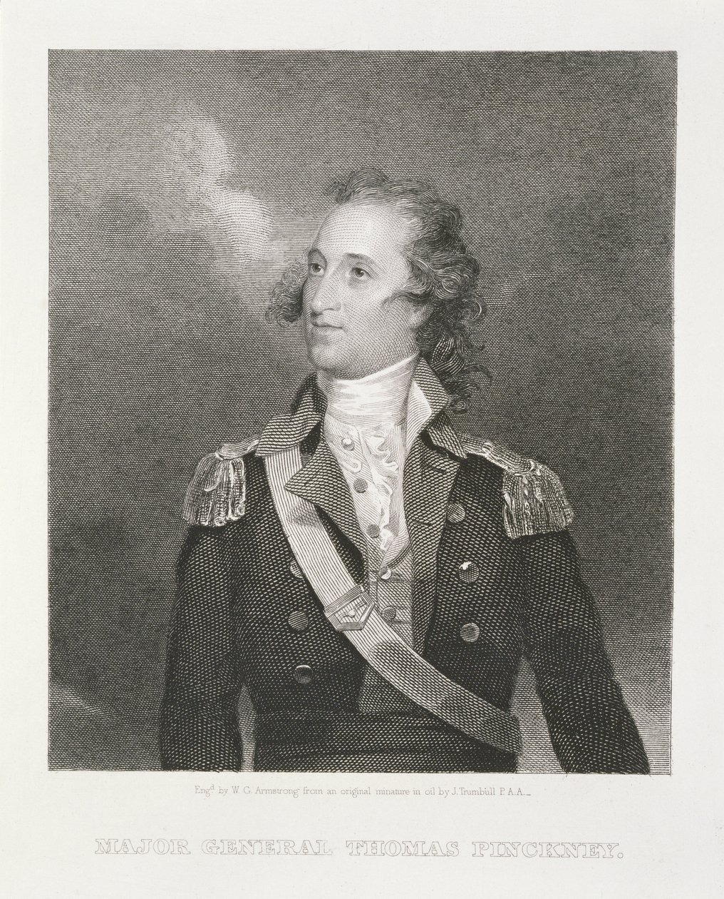 Major General Thomas Pinckney (1750-1828) gravado por William G. Armstrong (1823-1890) de John Trumbull