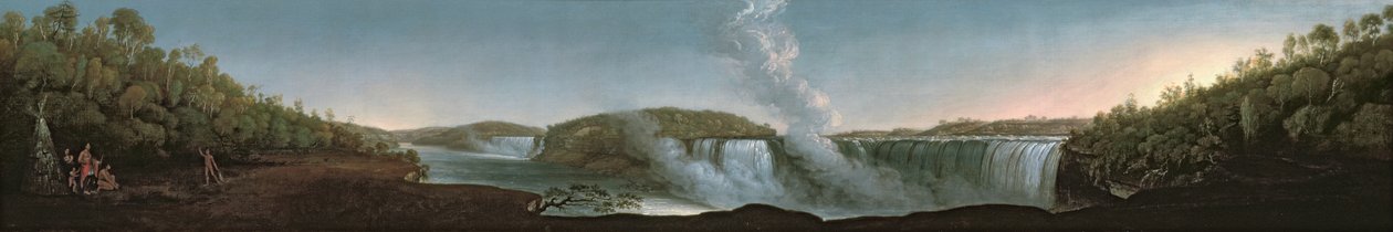 Cataratas do Niágara sob o Table Rock, 1808 de John Trumbull